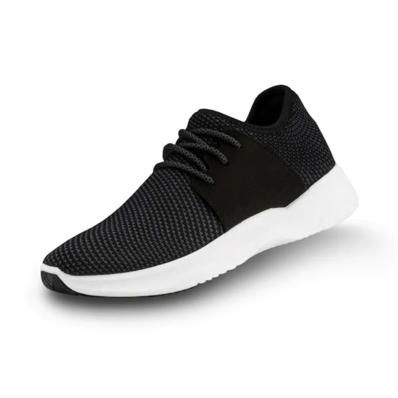 Vessi Black and White Women's Sneakers - Picture 1 of 9
